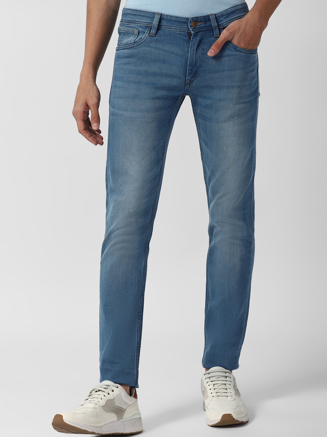 

Allen Solly Men Blue Skinny Fit Mid-Rise Clean Look Stretchable Jeans