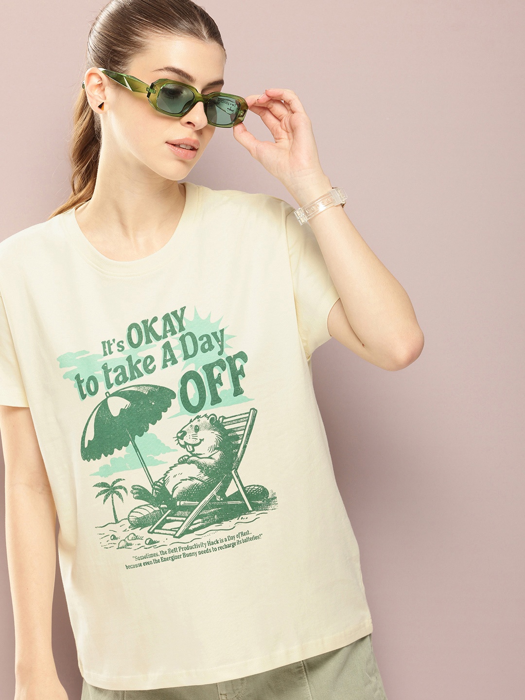 

DILLINGER Printed Pure Cotton Boxy T-shirt, White