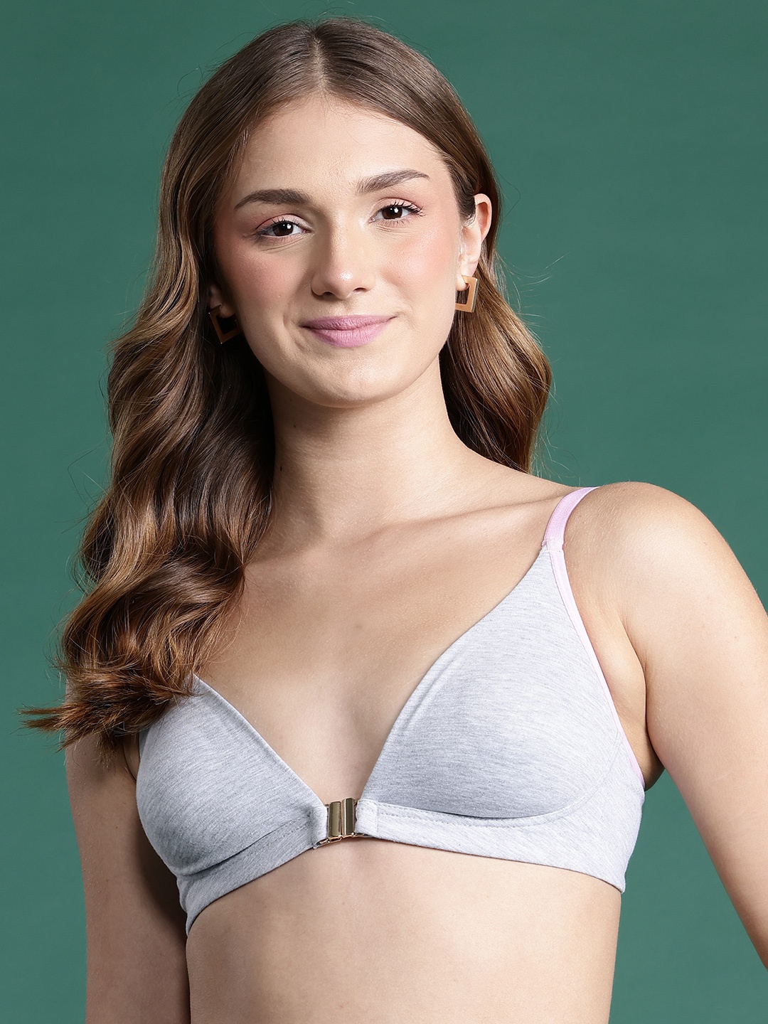 

DressBerry Medium Coverage Bra, Grey
