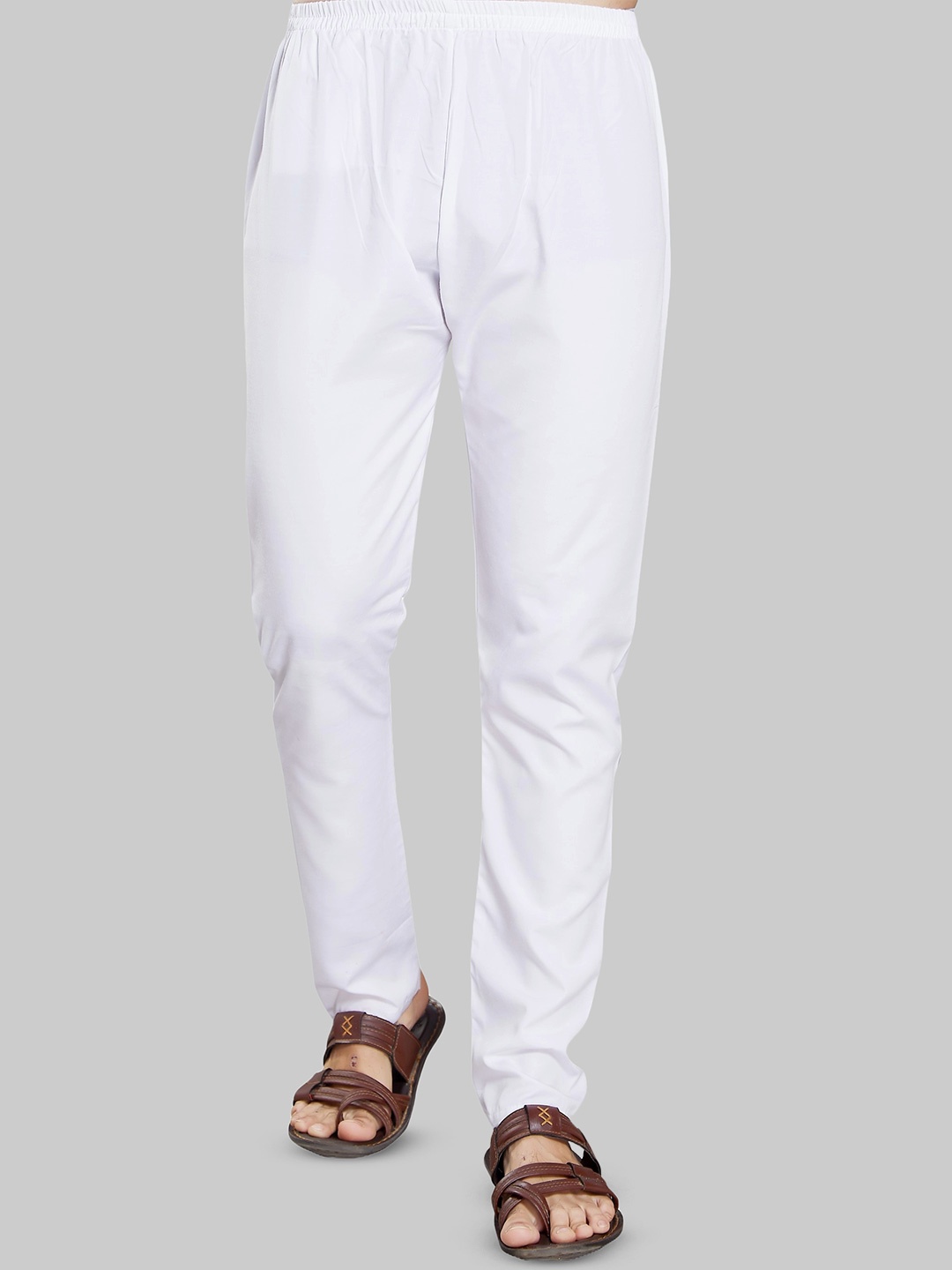 

DIVISIVE Men Slim-Fit Cotton Pyjamas, White