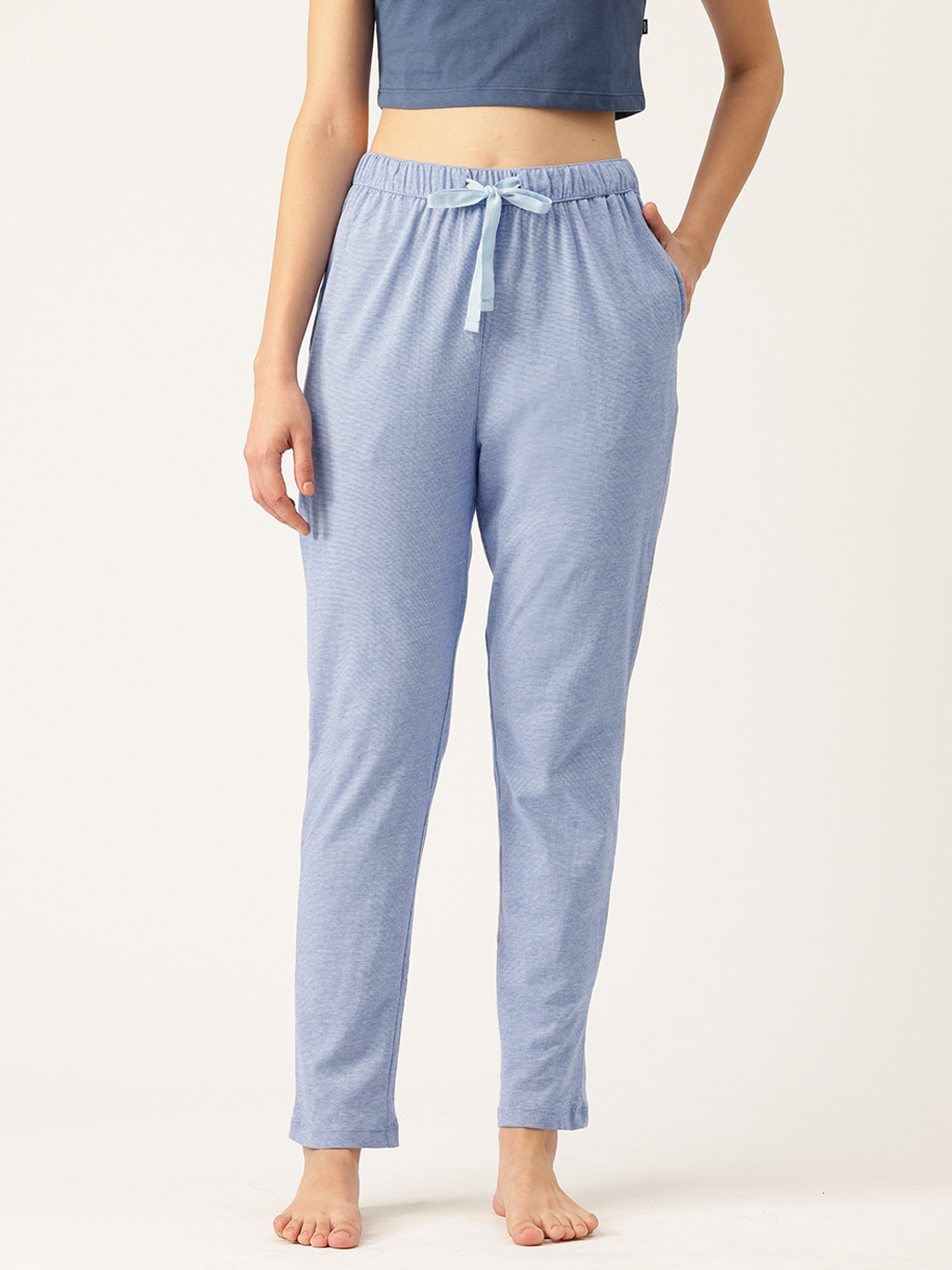 

ETC Pure Cotton Lounge Pants, Blue