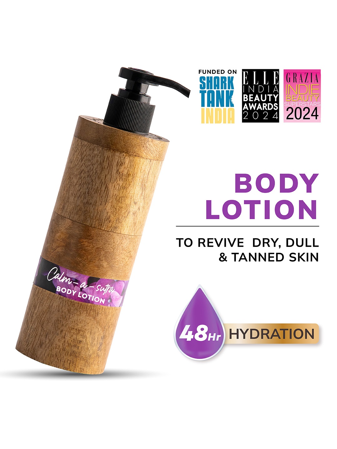 

Mintree Calm-a-Sutra Moisturizing Body Lotion With Ceramide-200ml, Purple