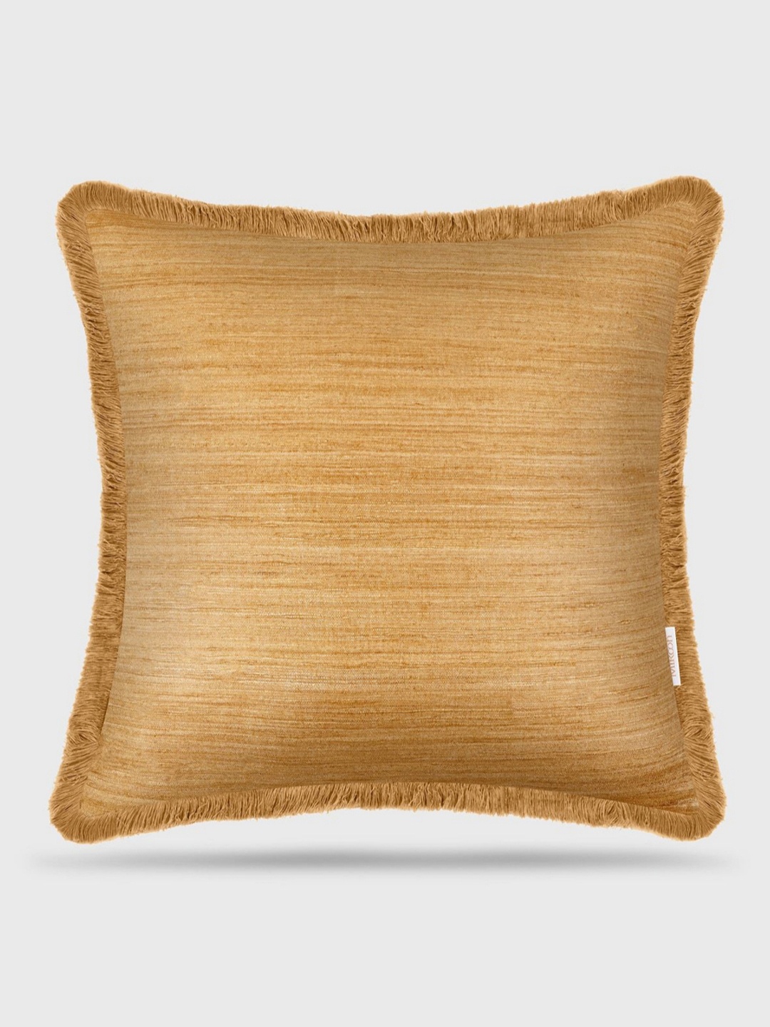 

Mirooh Beige Self Design Filled Square Cushion