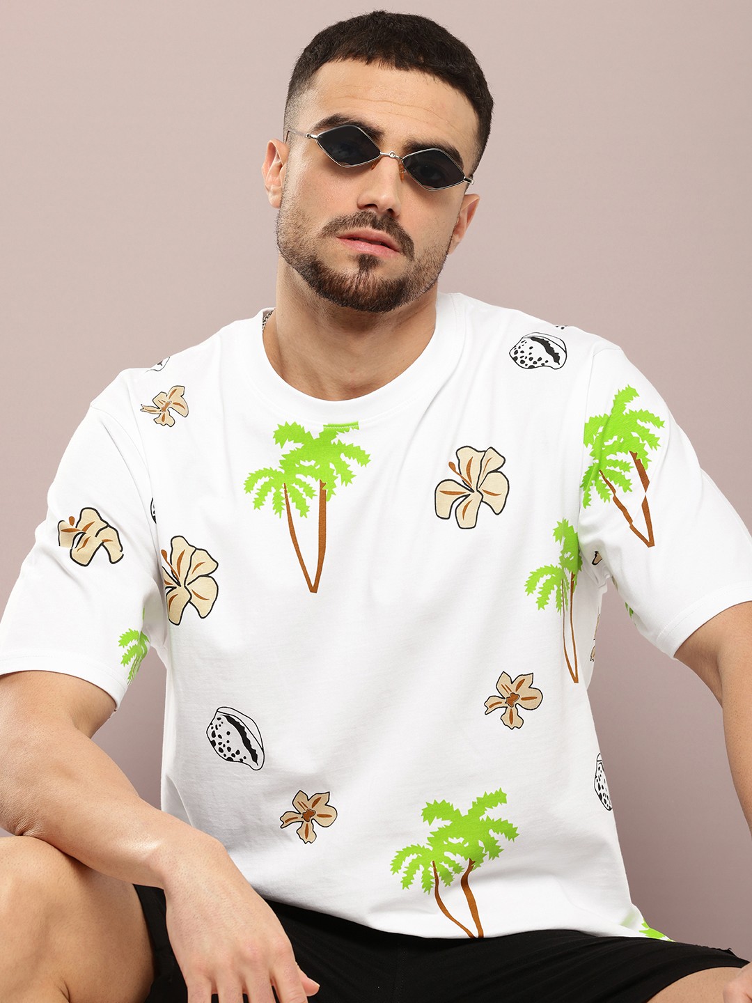 

DILLINGER Conversational Printed Oversized T-shirt, White