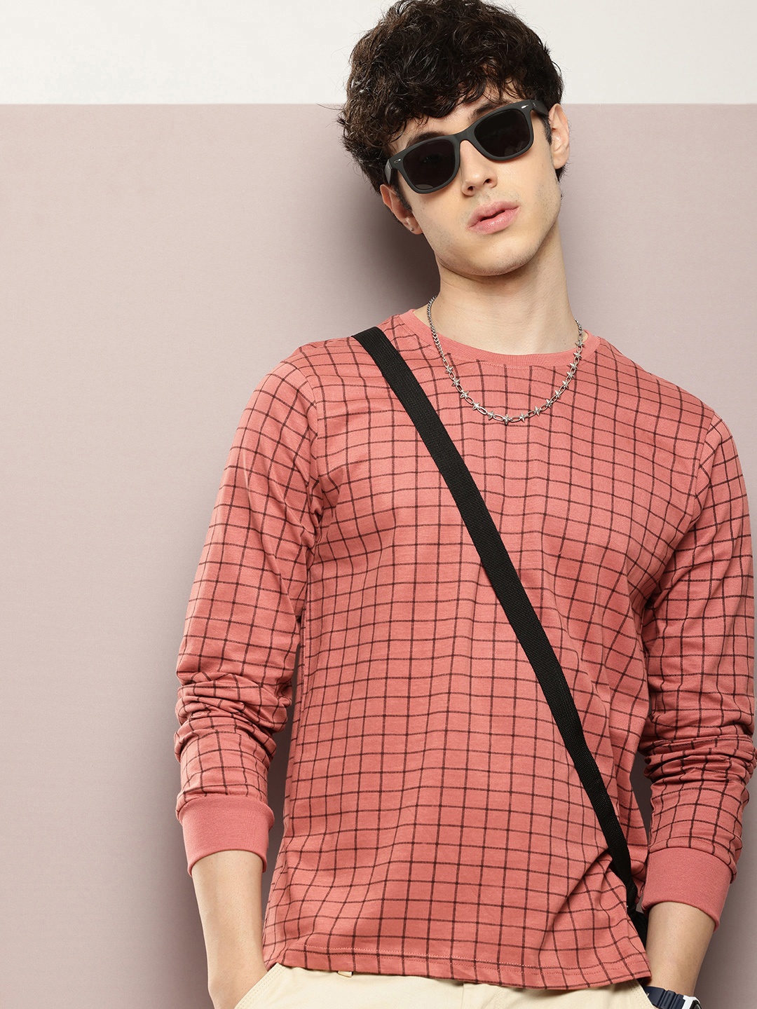 

DILLINGER Men Printed T-shirt, Mauve