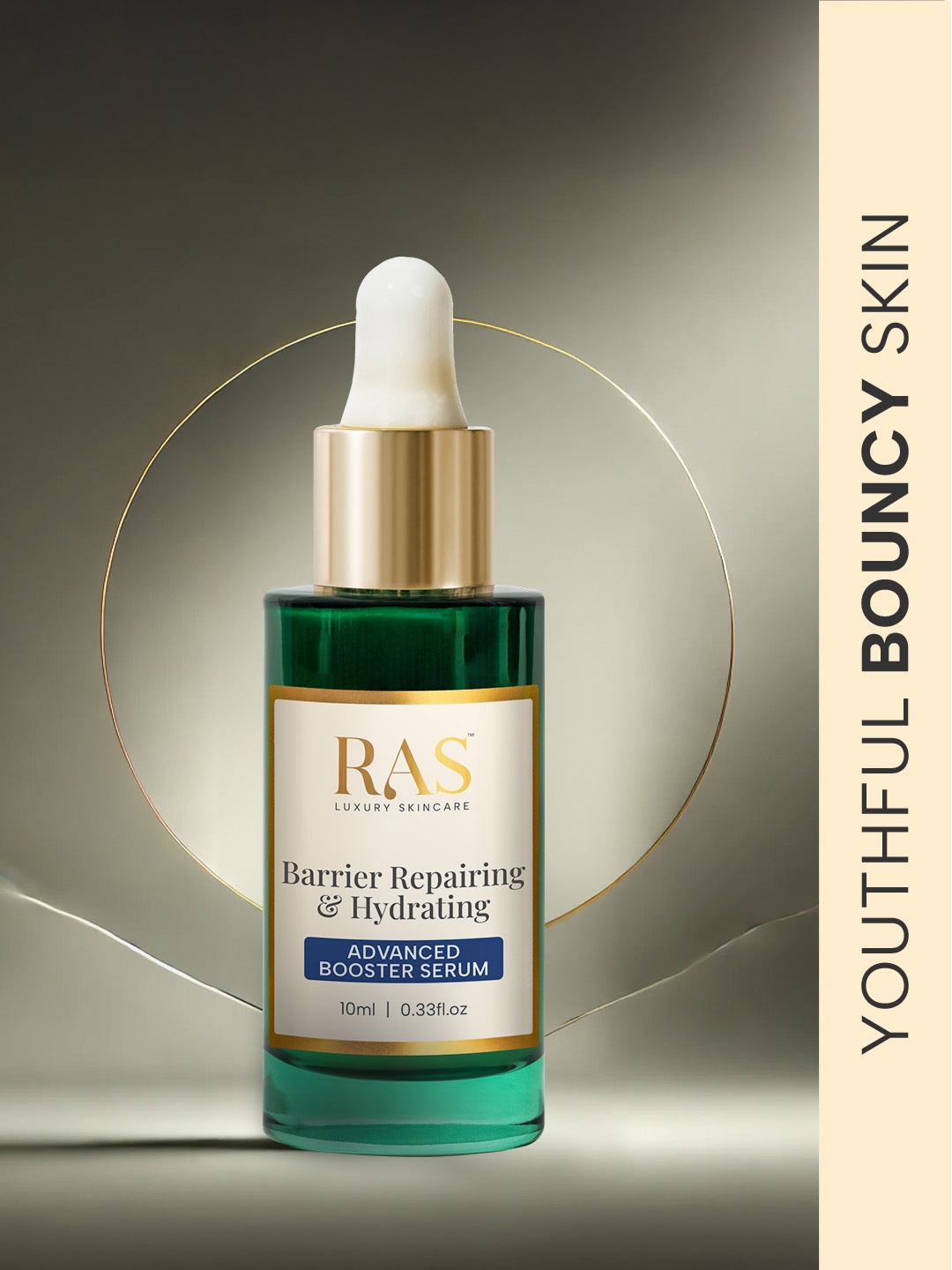 

RAS LUXURY OILS Barrier Repairing & Hydrating Advanced Booster Serum With Ceramides - 10ml, Green