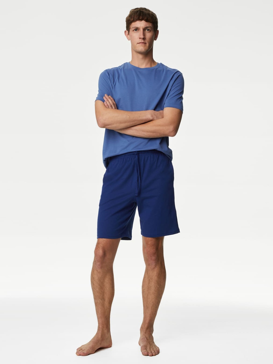 

Marks & Spencer Solid Men Lounge Shorts, Blue