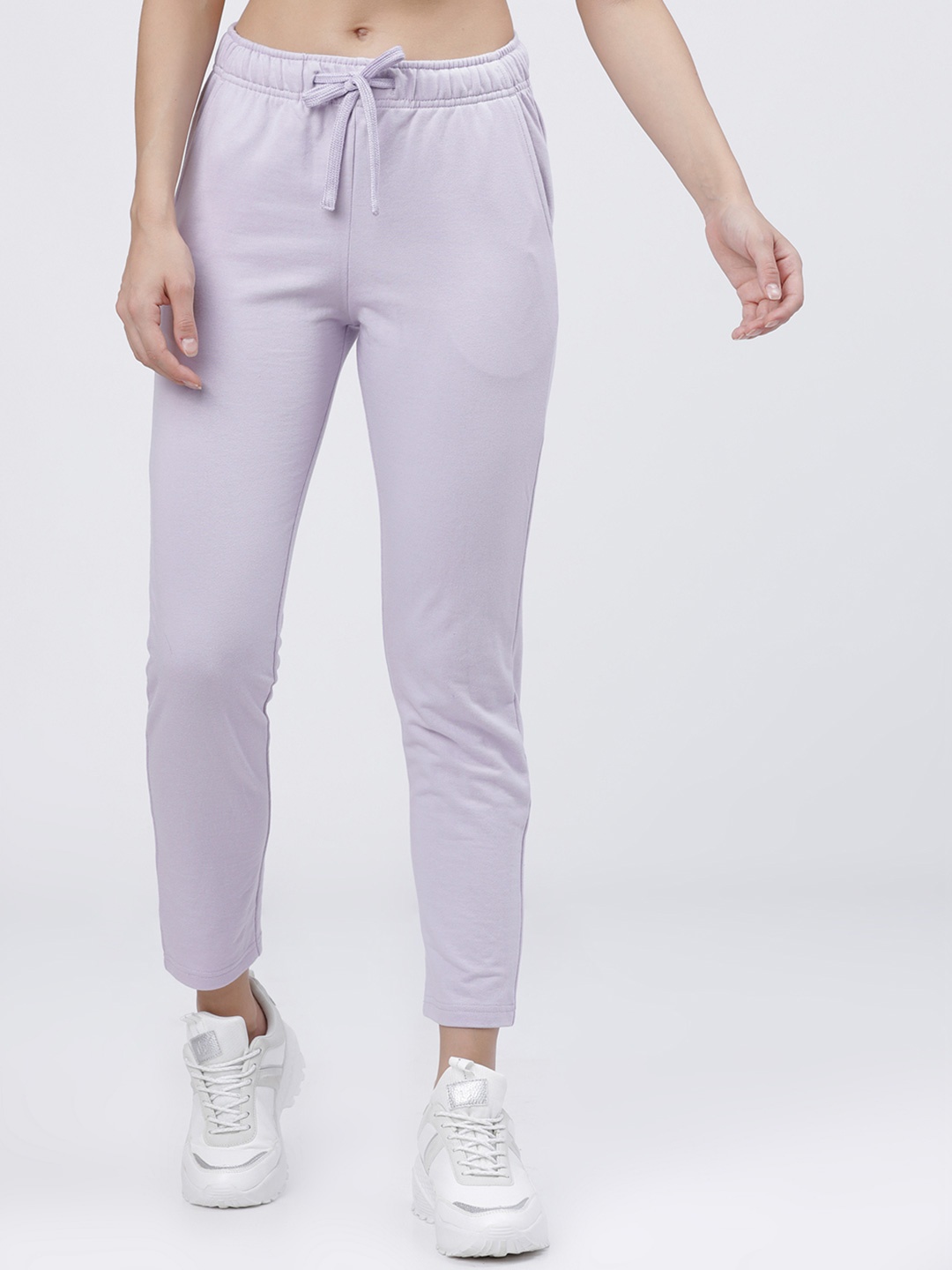 

Tokyo Talkies Women Slim Fit Mid Rise Track Pant, Lavender