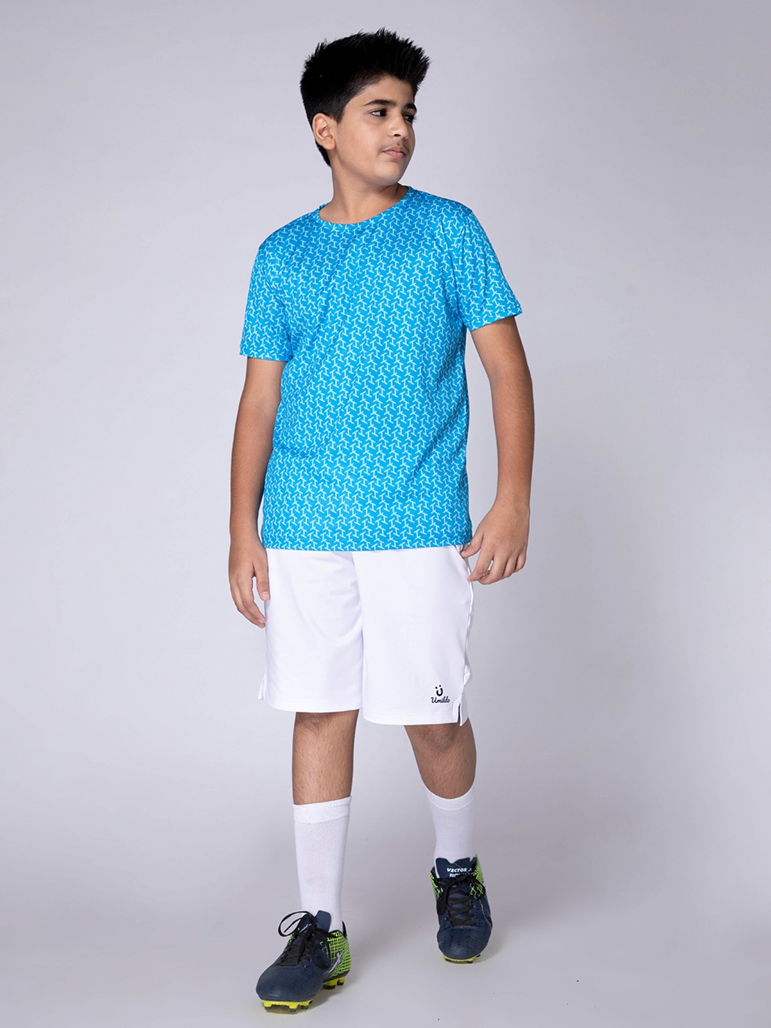 

UMILDO Boys Printed T-shirt with Shorts, Blue