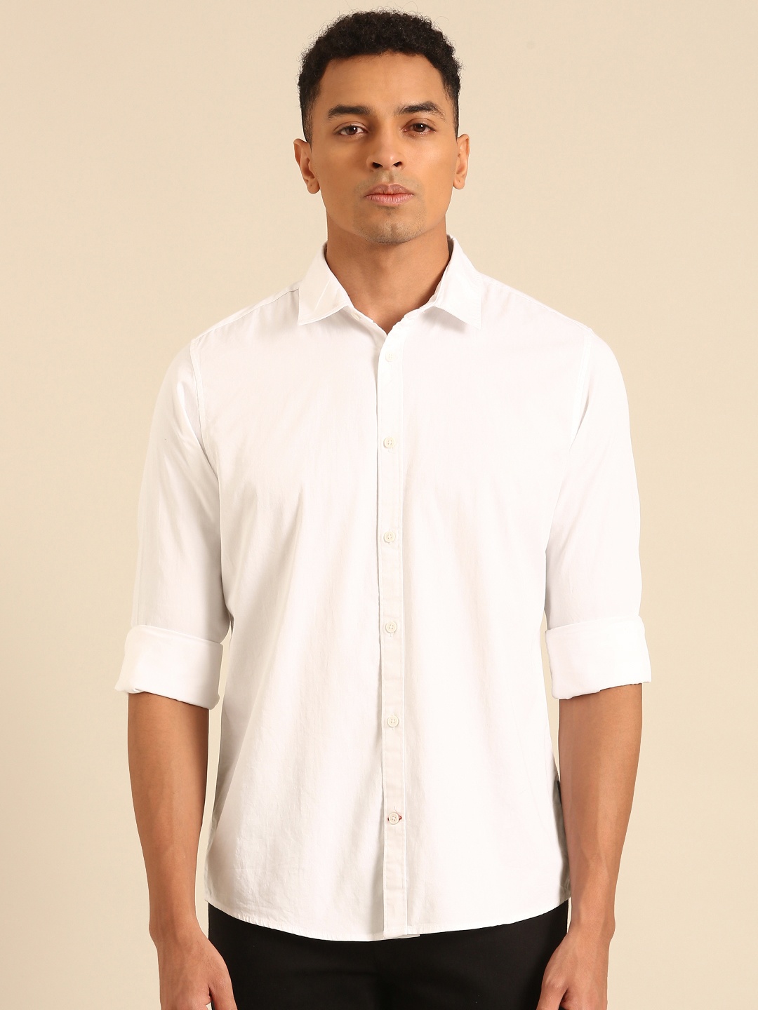 

Being Human Slim Fit Pure Cotton Casual Shirt, White