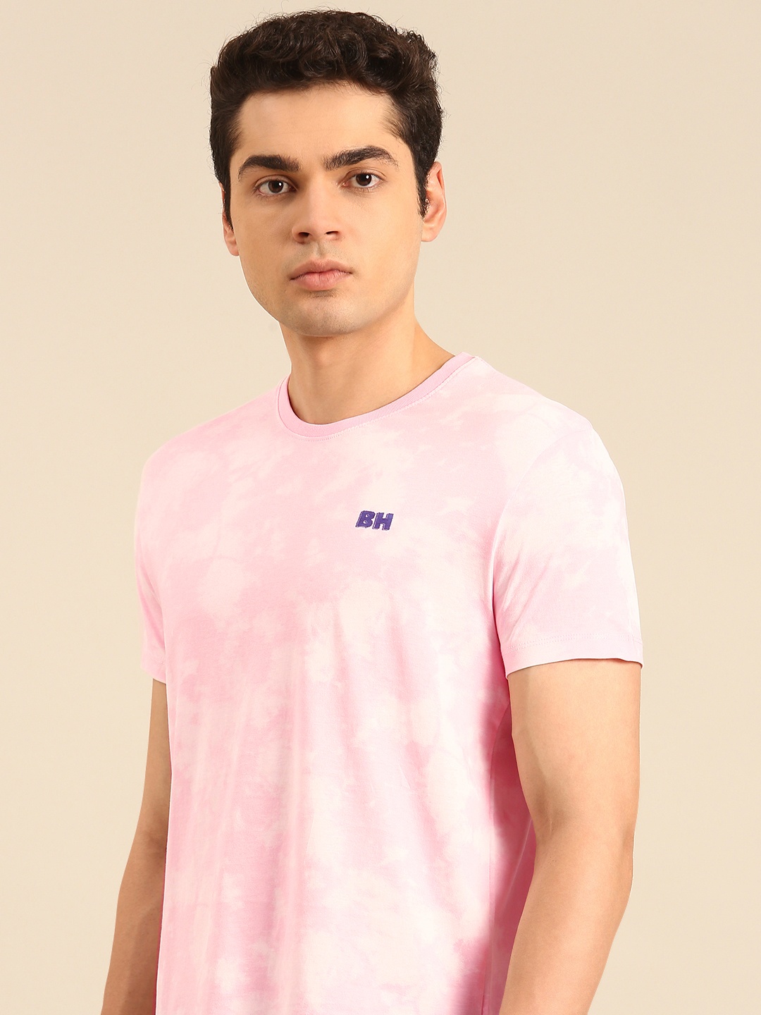 

Being Human Dyed Pure Cotton T-shirt, Pink
