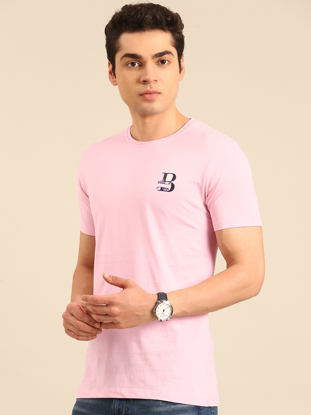 

Being Human Pure Cotton T-shirt, Pink