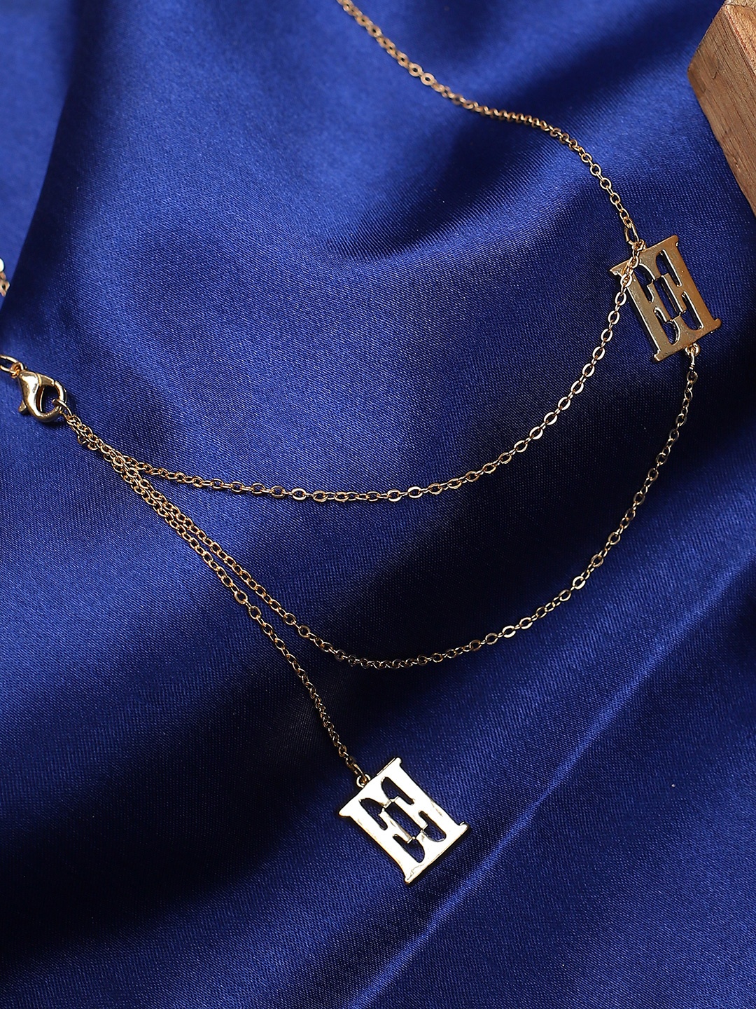 

ELLE Gold-Plated Brass Wrapped Drop Necklace