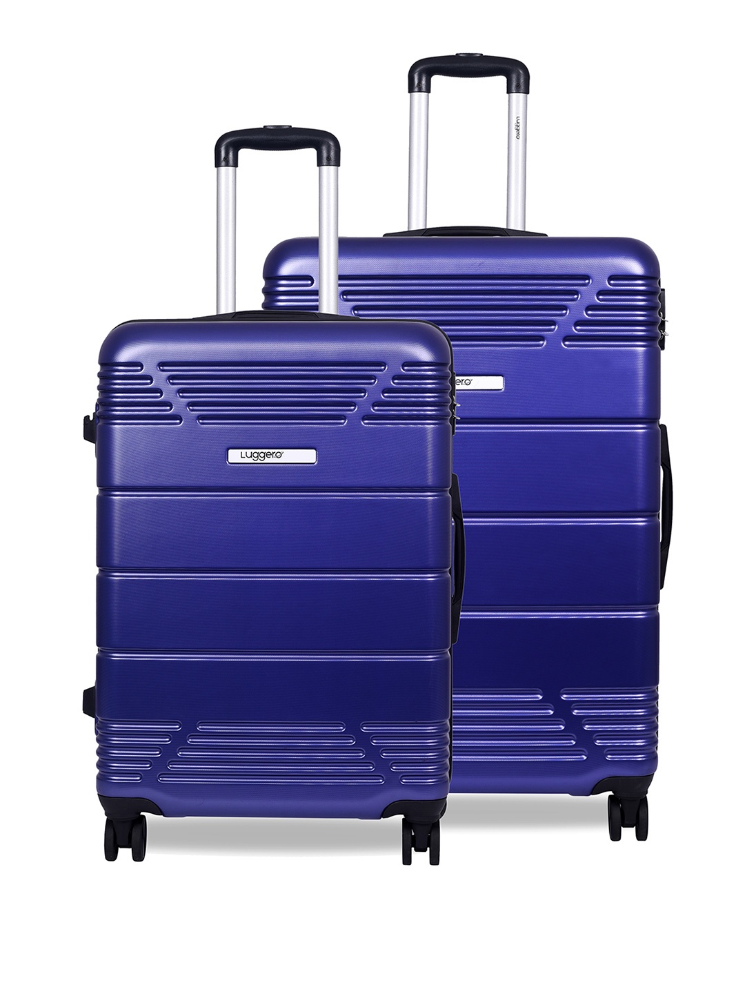 

Luggero Set Of 2 Hard-Sided Trolley Bag Suitcase, Purple