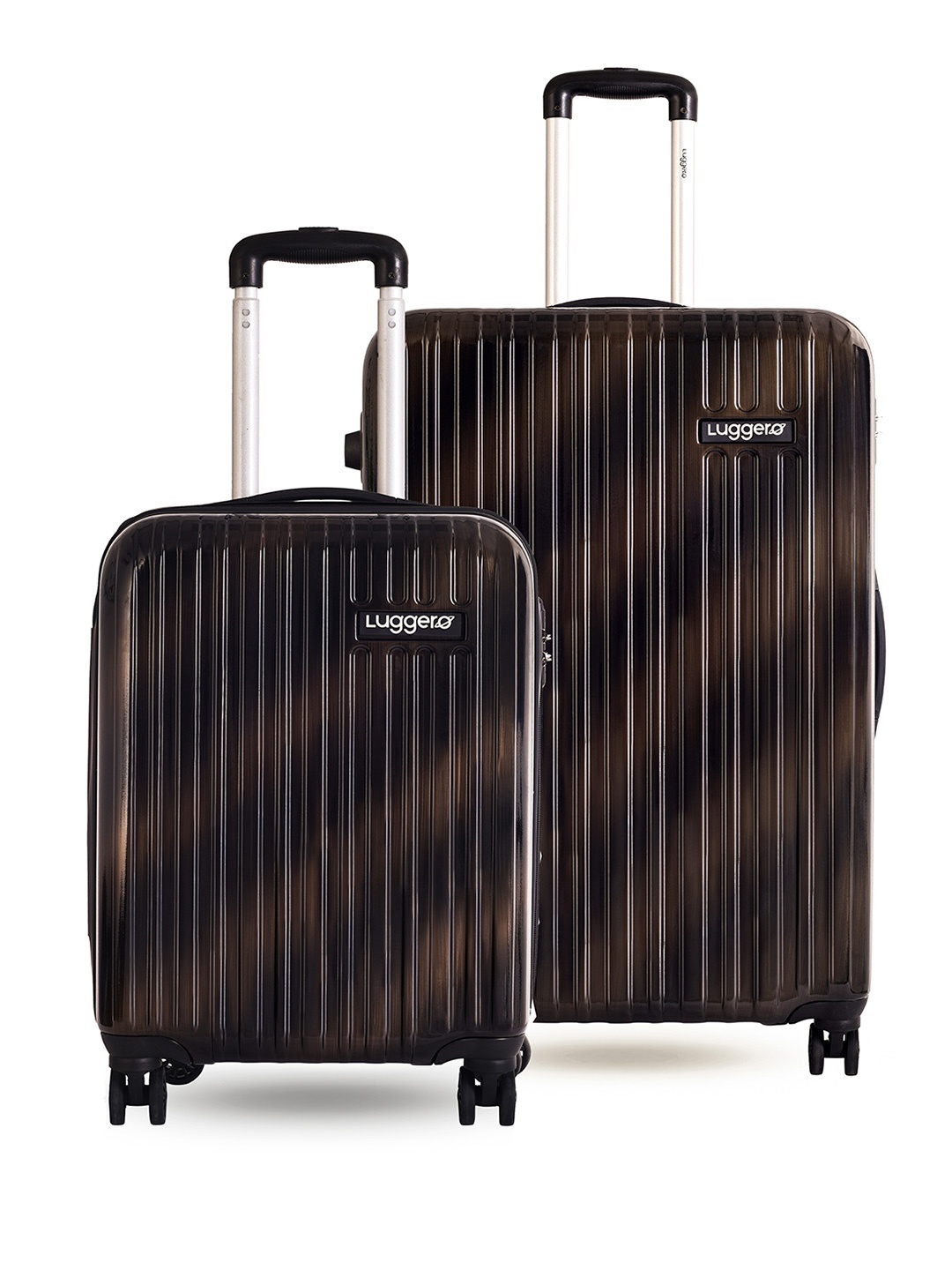 

Luggero Set Of 2 Hard-Sided Trolley Bag Suitcase, Brown
