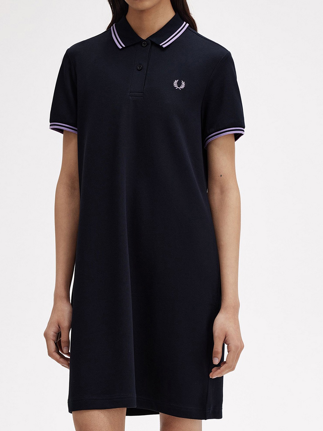 

Fred Perry Women's Solid Twin-Tipped Logo Dress, Navy blue