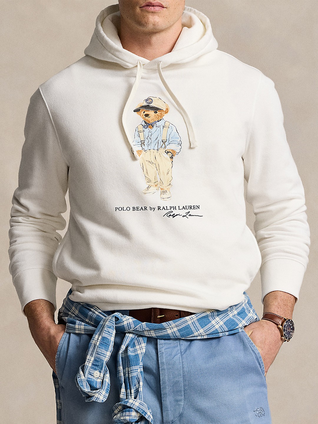 

Polo Ralph Lauren Men Printed Cotton Sweatshirts, White
