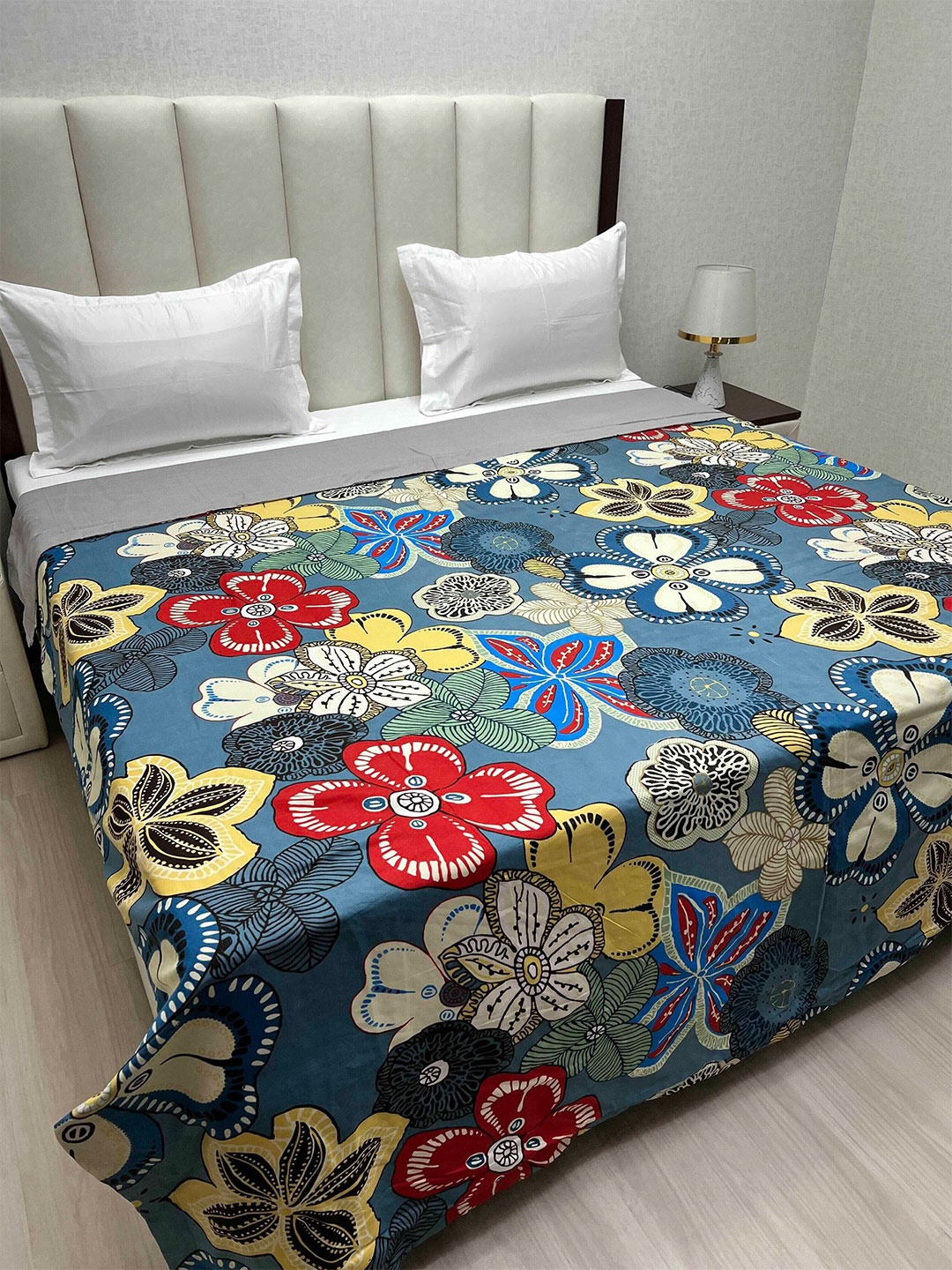 

Pure Decor King Size Comforter Blanket for Double Bed 2.23 m x 2.36 m, Blue