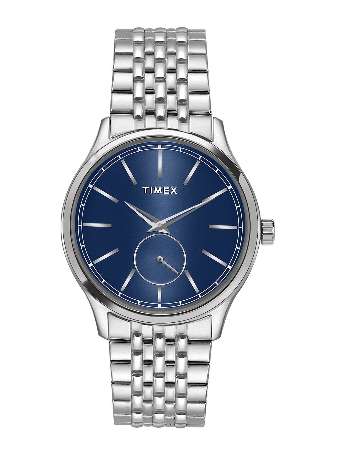 

Timex Men Stainless Steel Bracelet Style Straps Analogue Watch TWTG65SMU28, Navy blue
