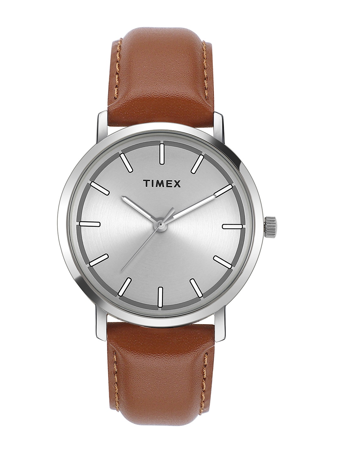 

Timex Men Leather Straps Analogue Watch TWHG53SMU01, Silver