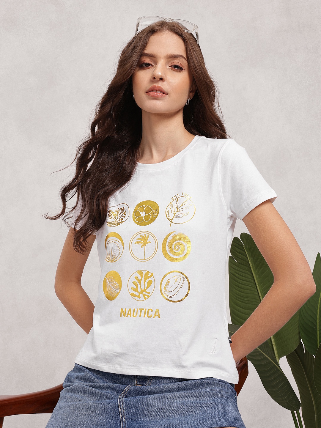 

Nautica Graphics Print Regular Fit T-shirt, White