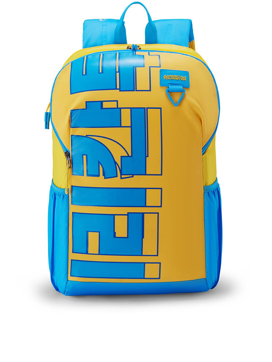

AMERICAN TOURISTER Herd Unisex Typography Backpack, Yellow