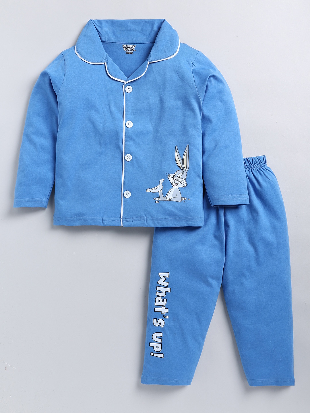 

Here&Now X Denikid Boys Printed Shirt with Trousers, Blue