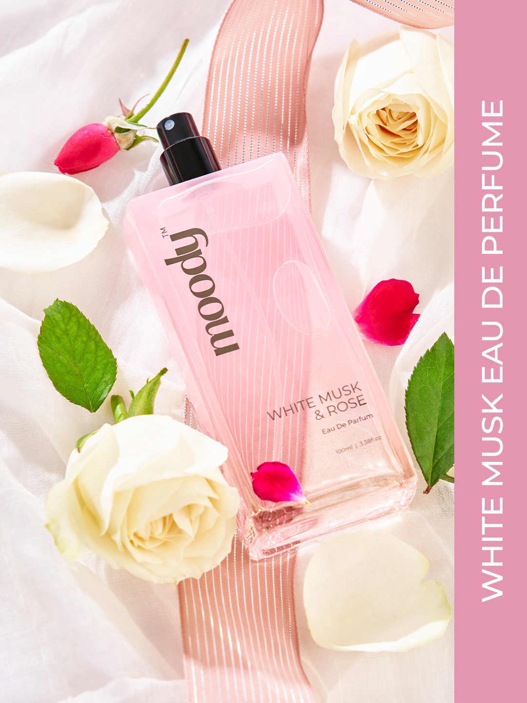 

MOODY White Musk & Rose Eau De Parfum - 100 ml, Pink
