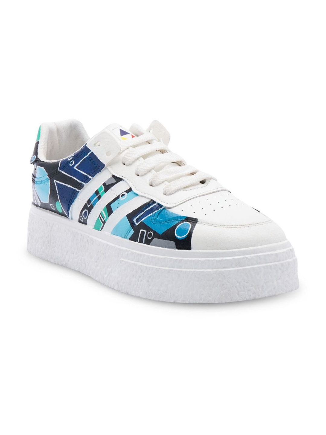 

Colour Kicks Men Indigo Handpainted Casual Sneakers, Blue