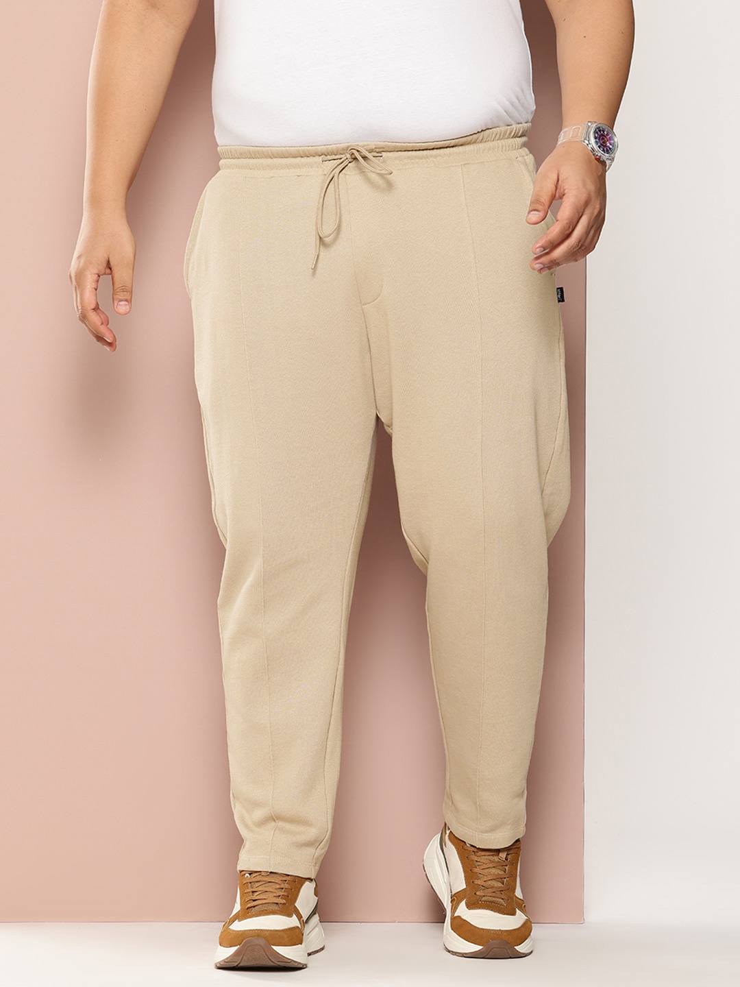 

Sztori Plus Size Solid Jogger, Khaki