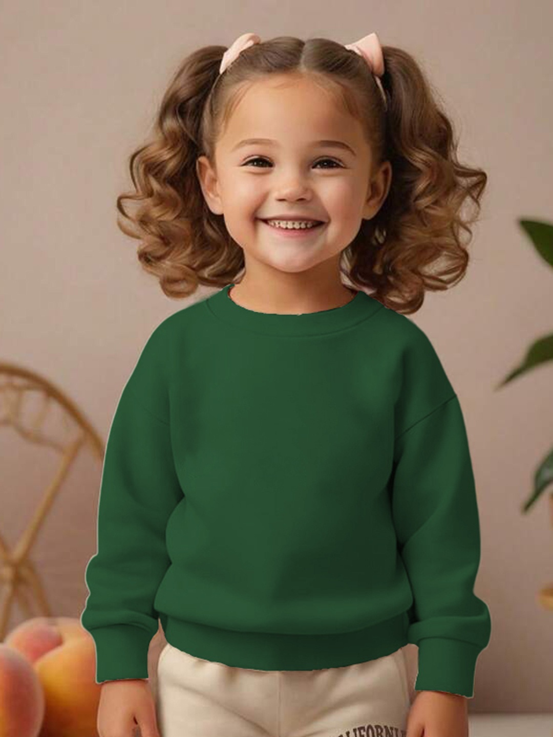 

TABADTOD Kids Printed Hooded Sweatshirt, Green