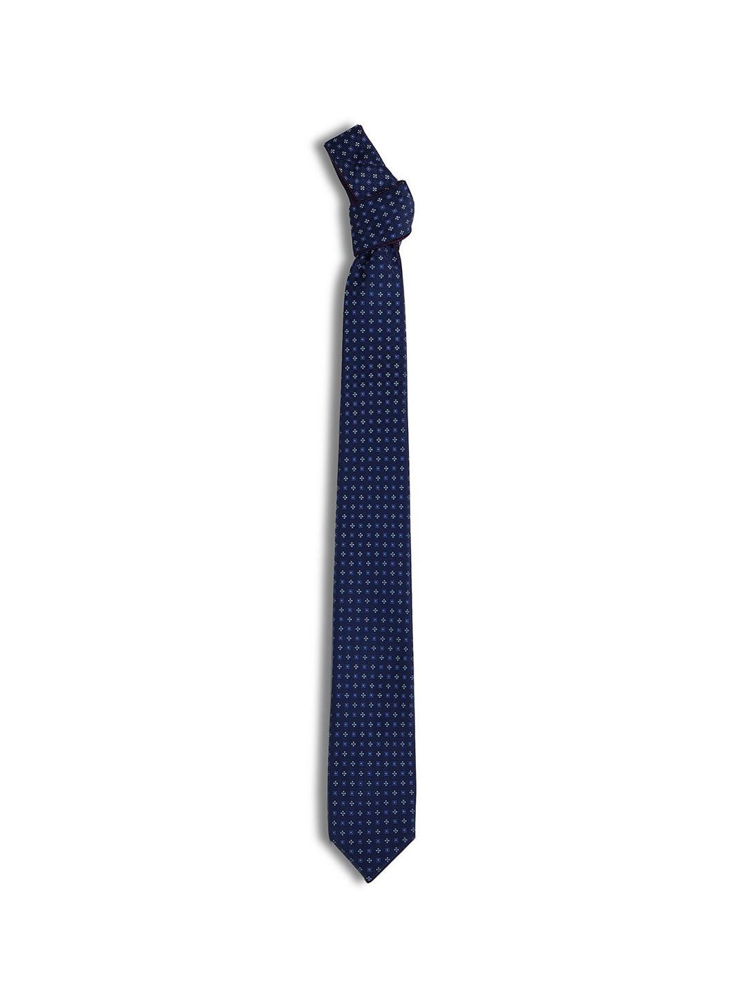 

Arrow Men Woven Design Broad Tie, Navy blue