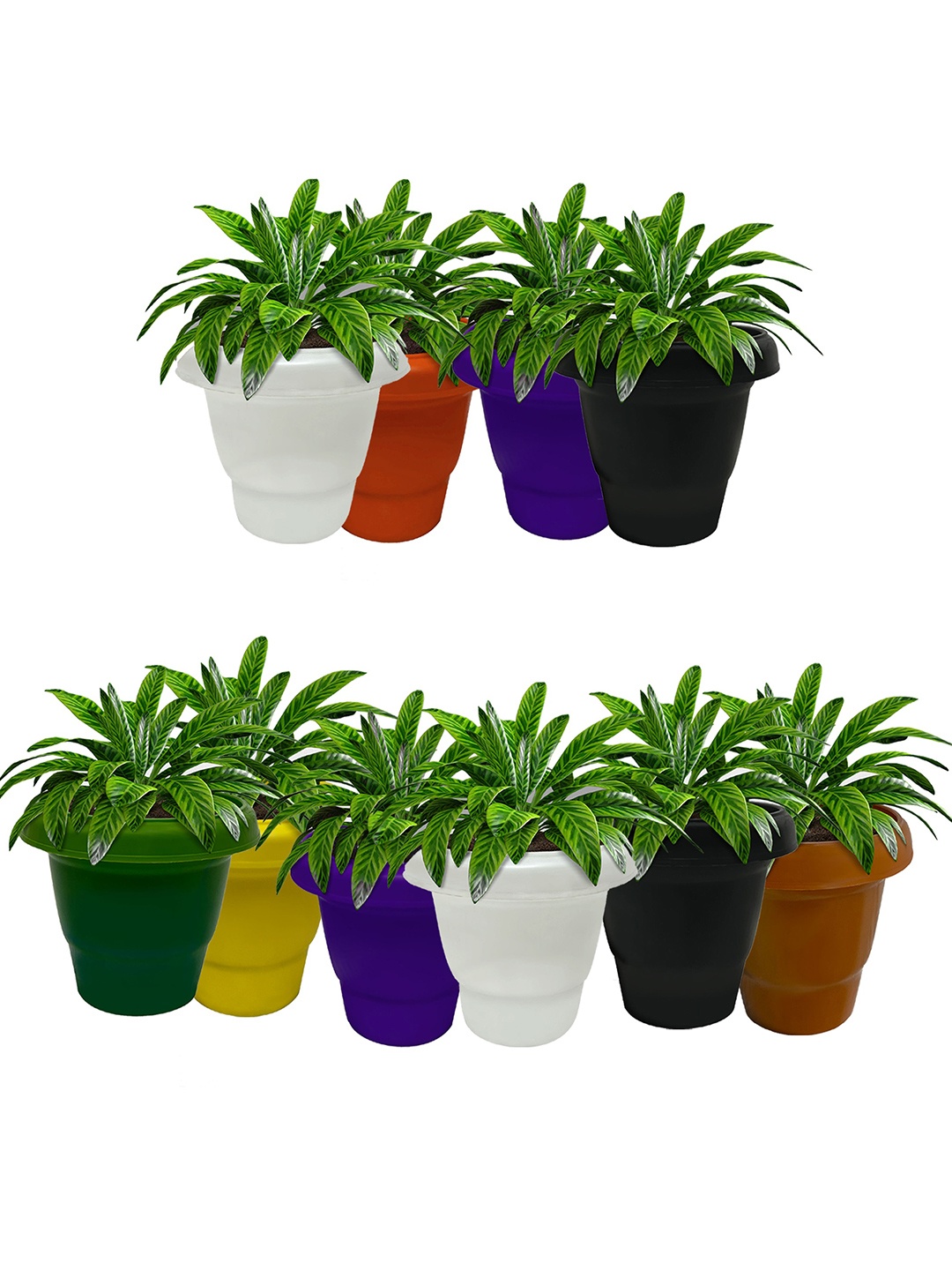 

Urban Choice Blue 4 Pieces Textured Non-Hanging Pot