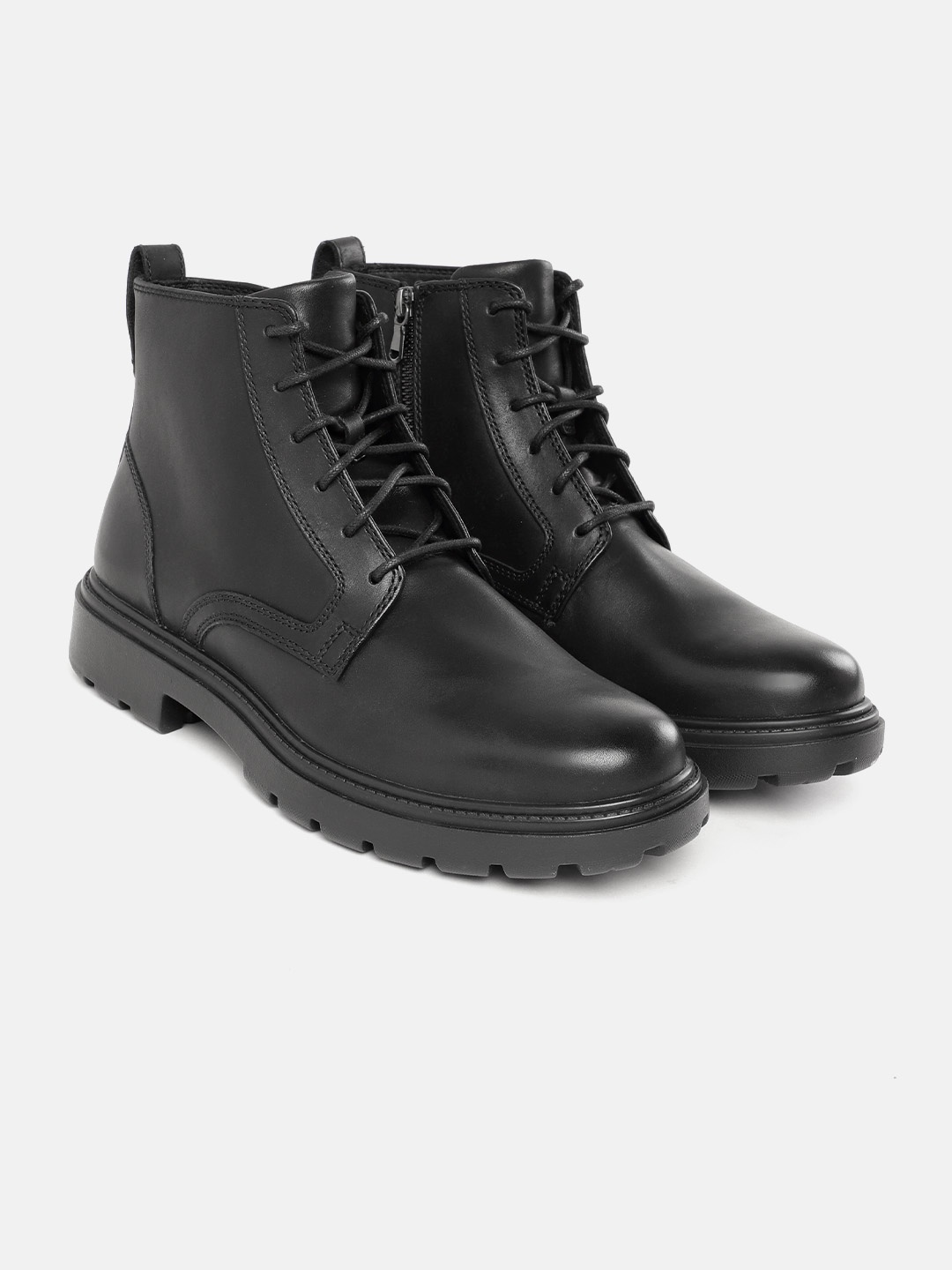 

Geox Men U Spherica EC7 C Leather Black Ankle Boots