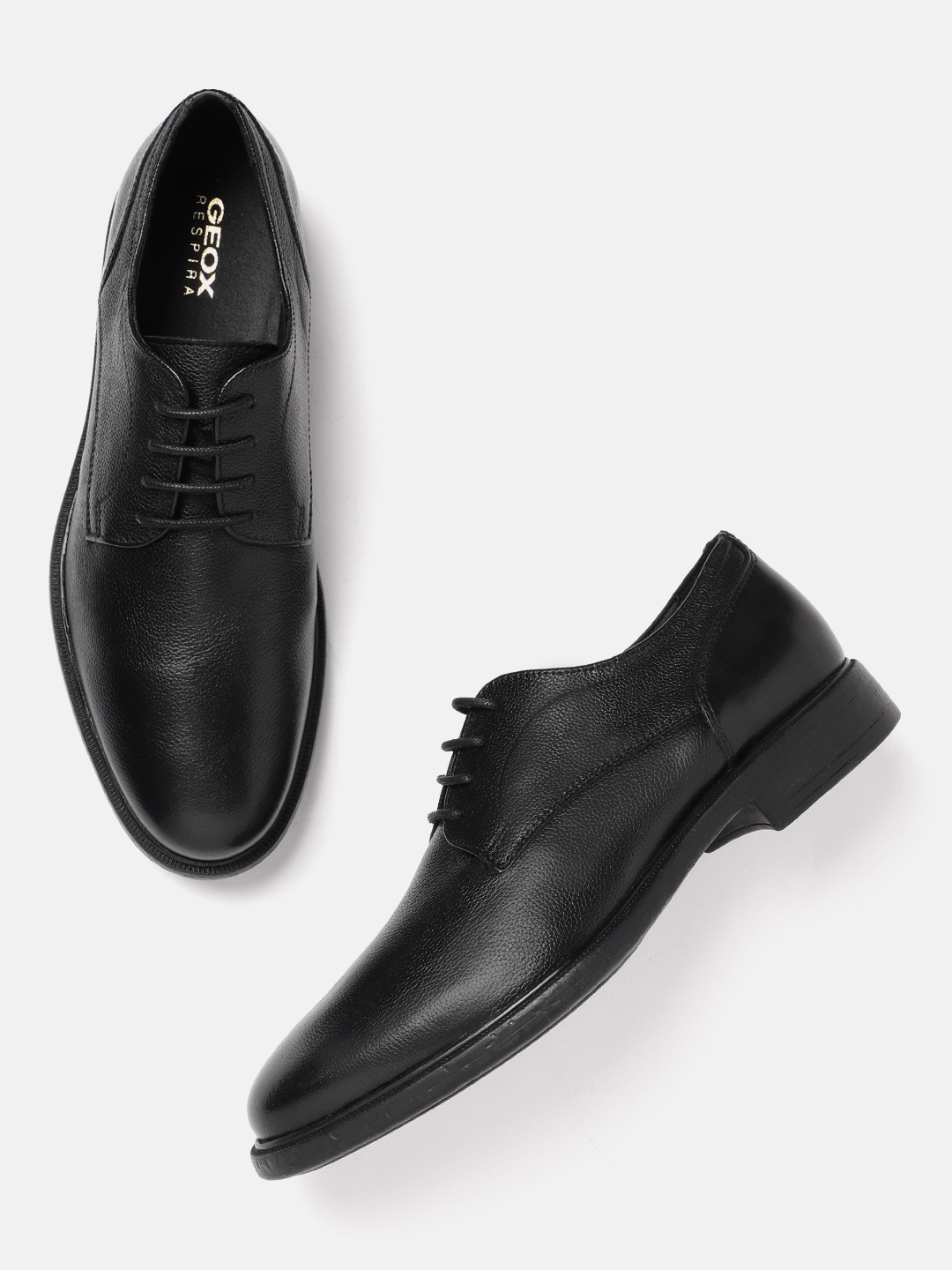 

Geox Men U Terence Leather Formal Derbys, Black