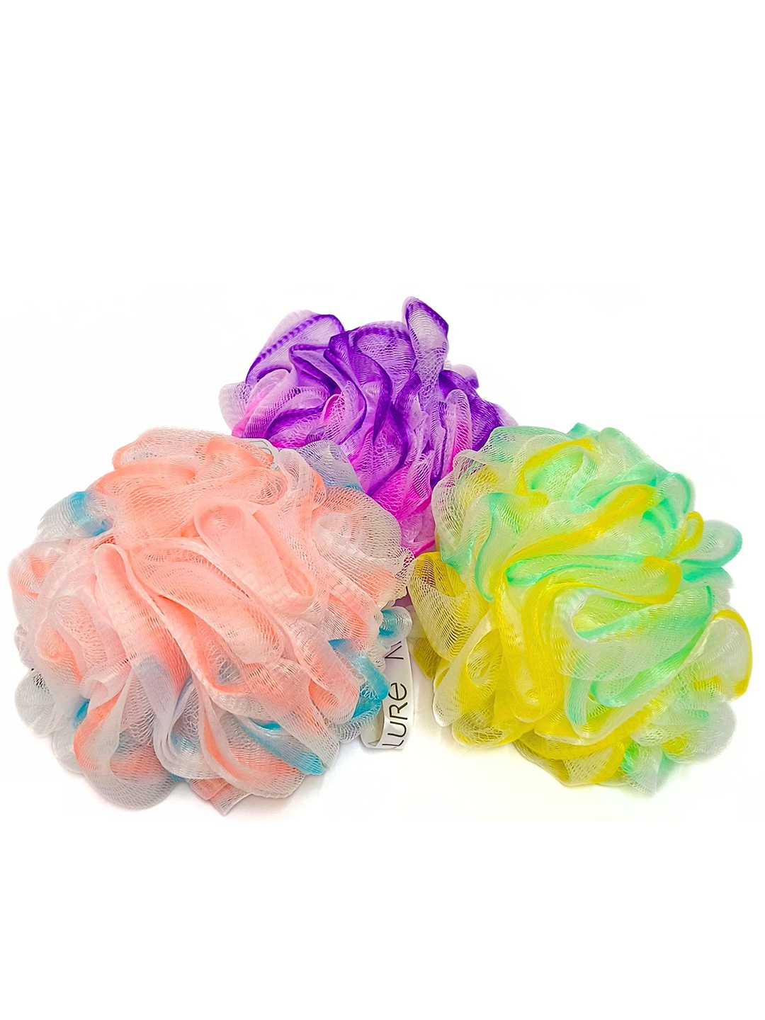 

Allure Pack of 3 Assorted Coloured Extra Large Luxury Loofah Sponge, Green
