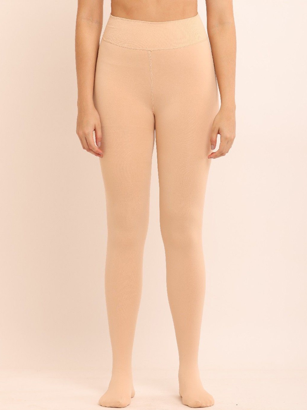 

Poftik Thigh-High Sheered Stockings, Beige