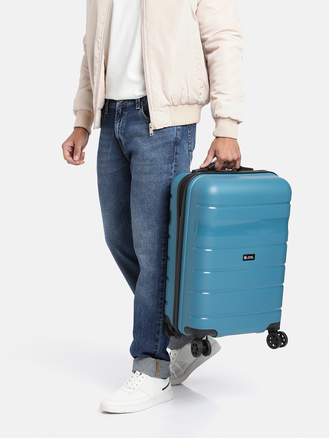 

SWISS MILITARY Laurel Cabin Trolley Suitcase, Teal