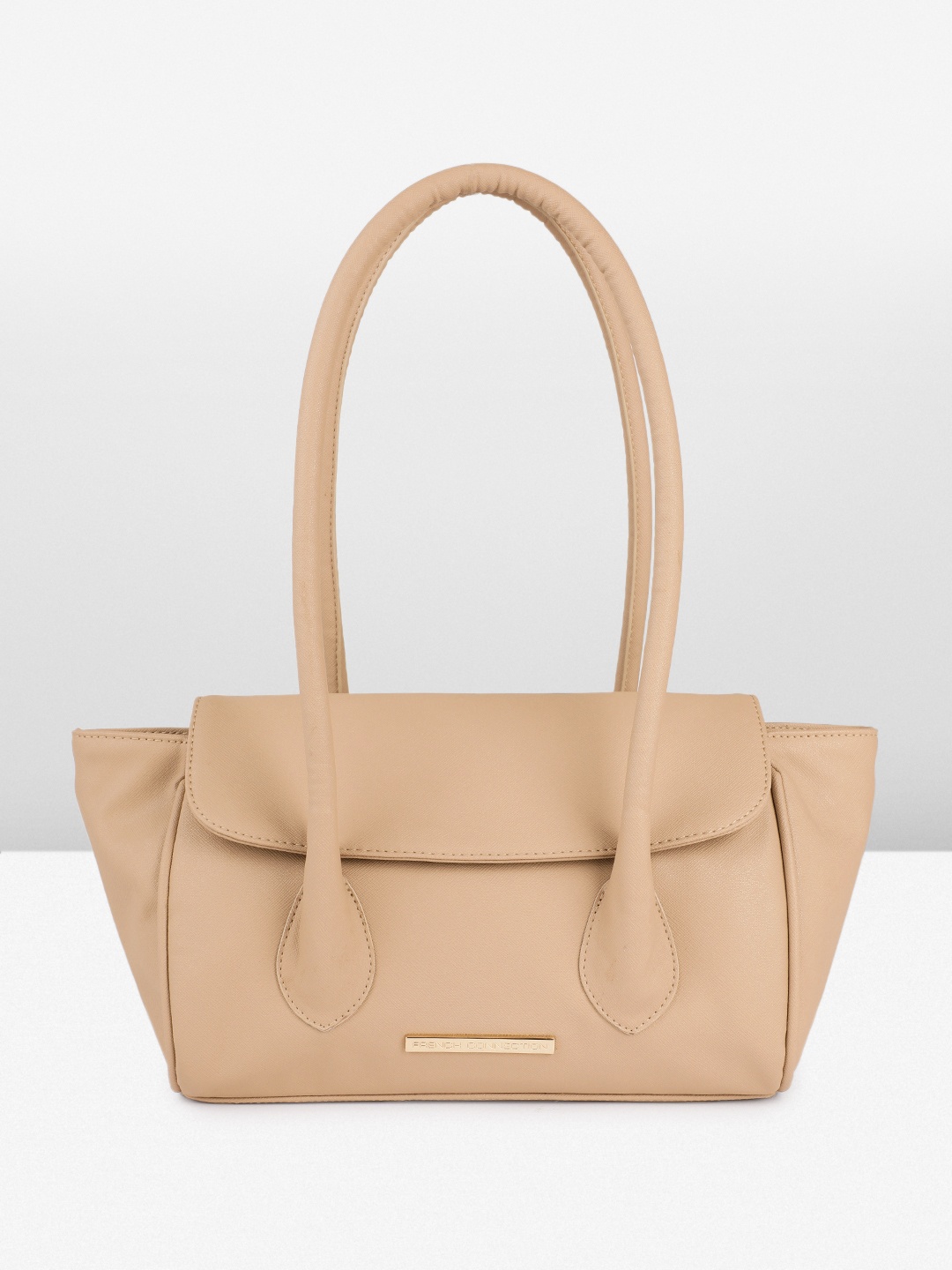 

French Connection Structured Shoulder Bag, Beige