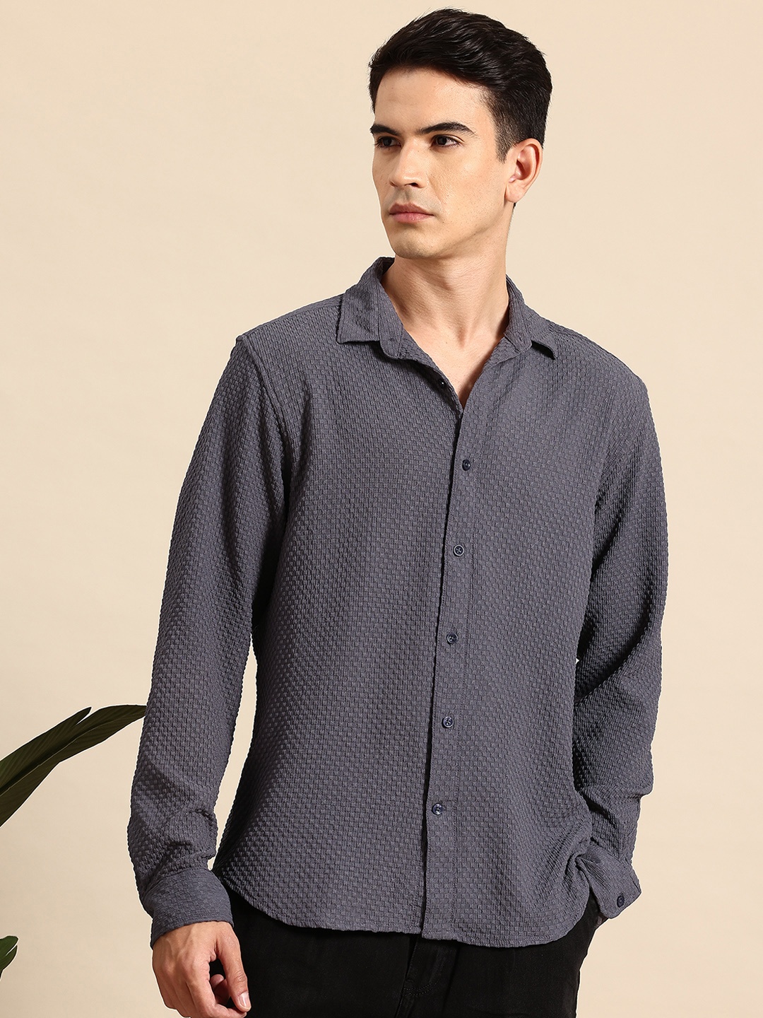 

Mast & Harbour Regular Fit Casual Shirt, Grey