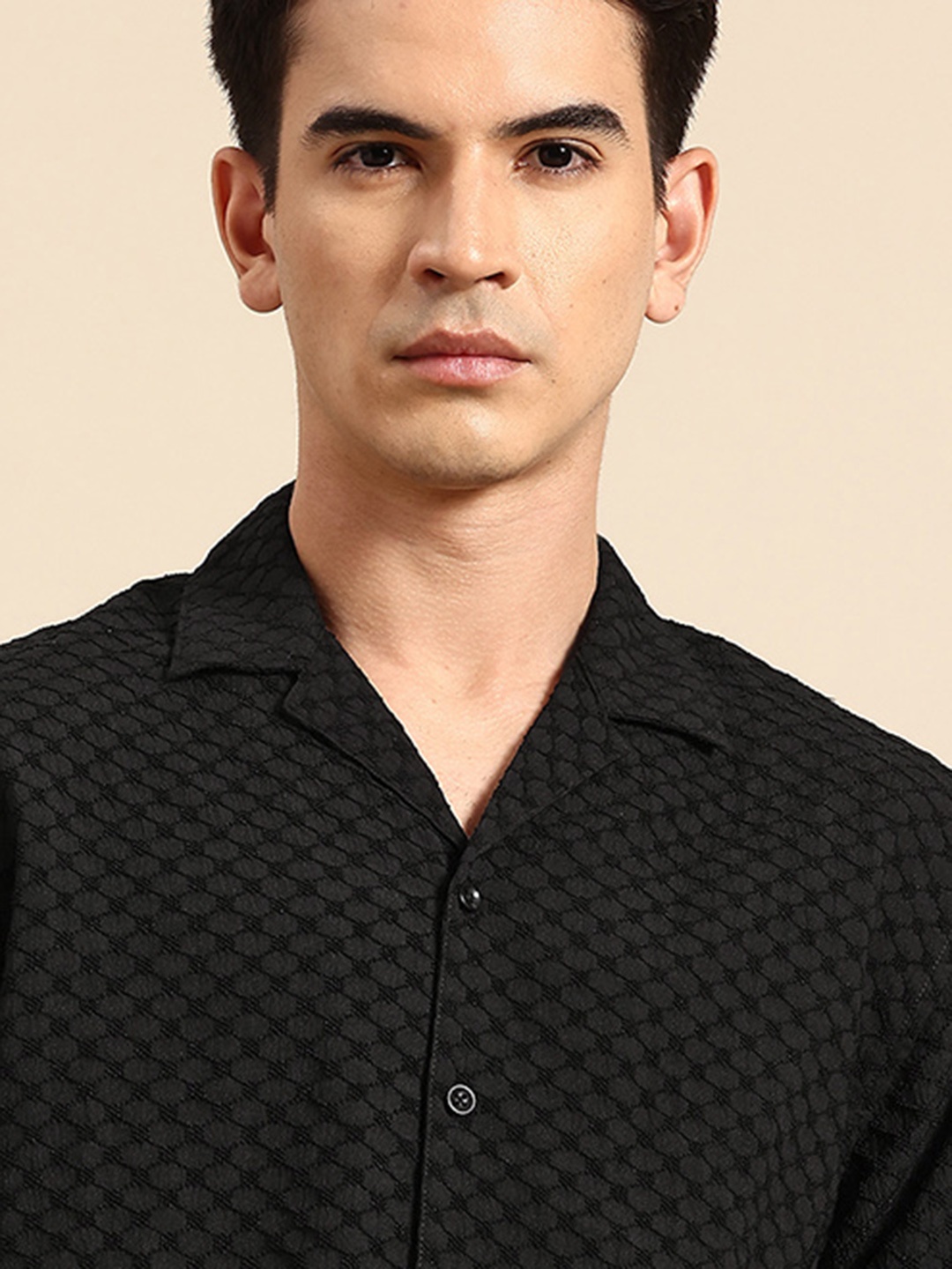 

Mast & Harbour Relaxed Fit Casual Shirt, Black