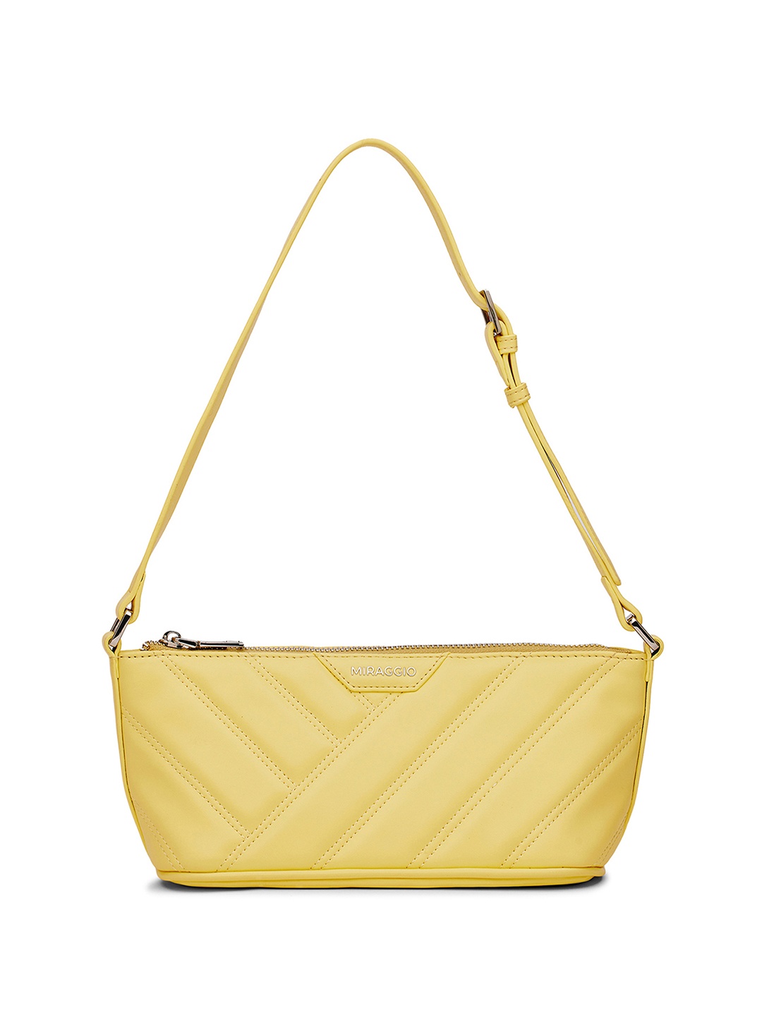 

MIRAGGIO Yellow PU Lucy Shoulder Bag