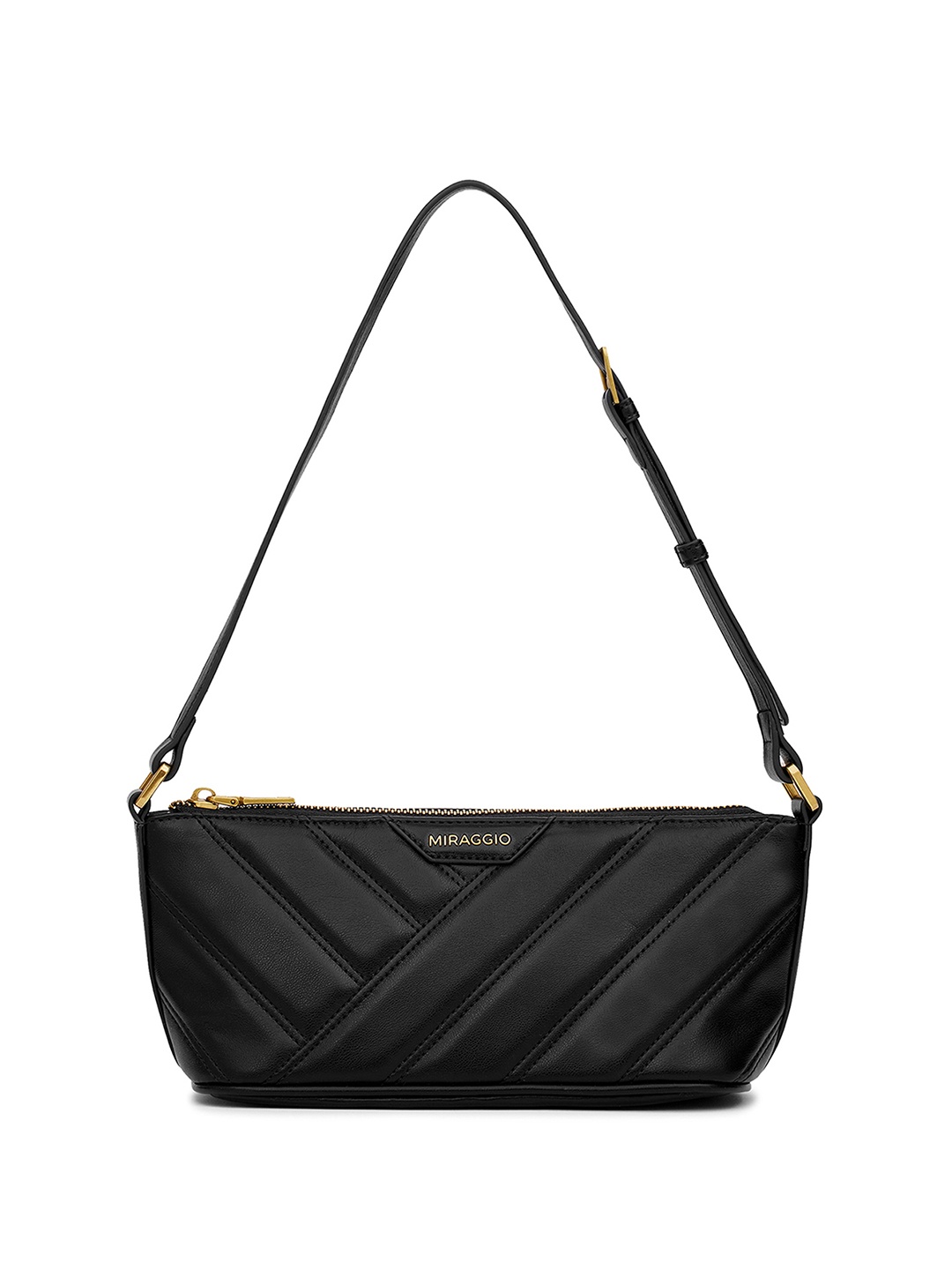 

MIRAGGIO Black PU Lucy Shoulder Bag