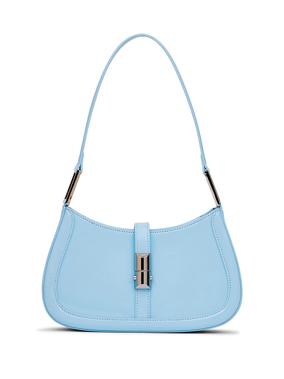 

MIRAGGIO Aria Blue Structured Shoulder Bag