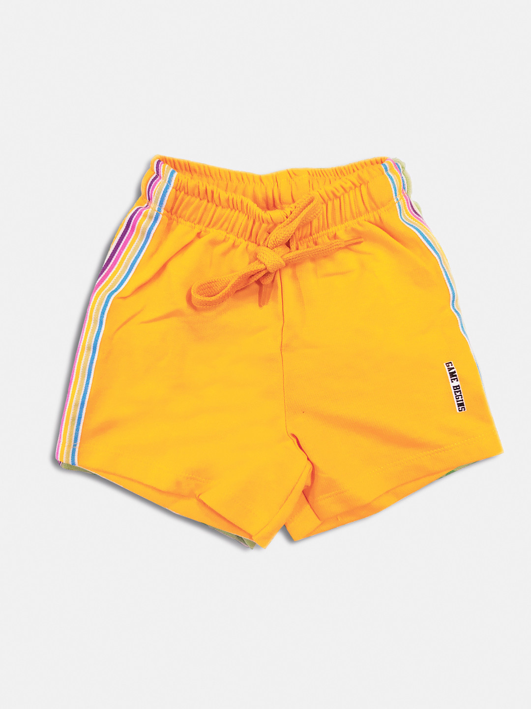 

Here&Now X Game Begins Girls Striped Hot Pants Shorts, Yellow