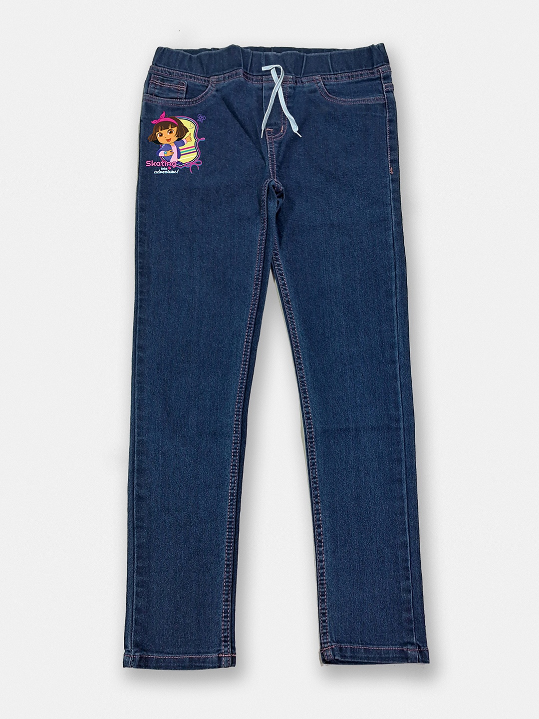 

Here&Now x Game Begins Girls Dora Printed Slim-Fit Jeggings, Blue