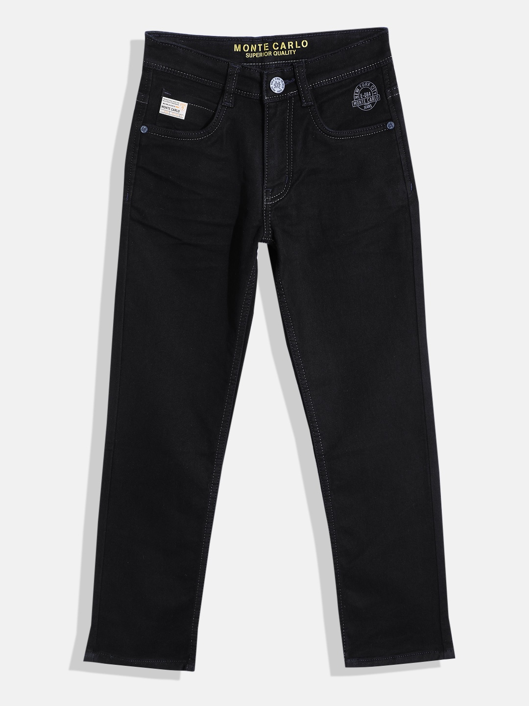 

Monte Carlo Boys Straight Fit Stretchable Jeans, Navy blue