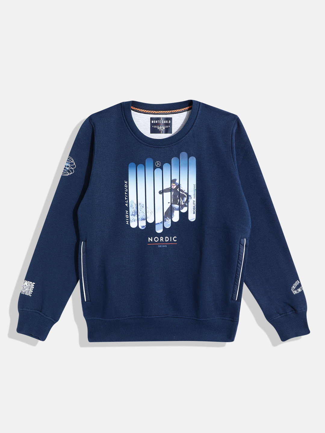 

Monte Carlo Boys Printed Sweatshirt, Navy blue