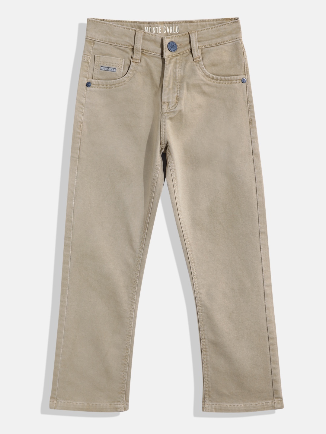 

Monte Carlo Boys Straight Fit Jeans, Khaki