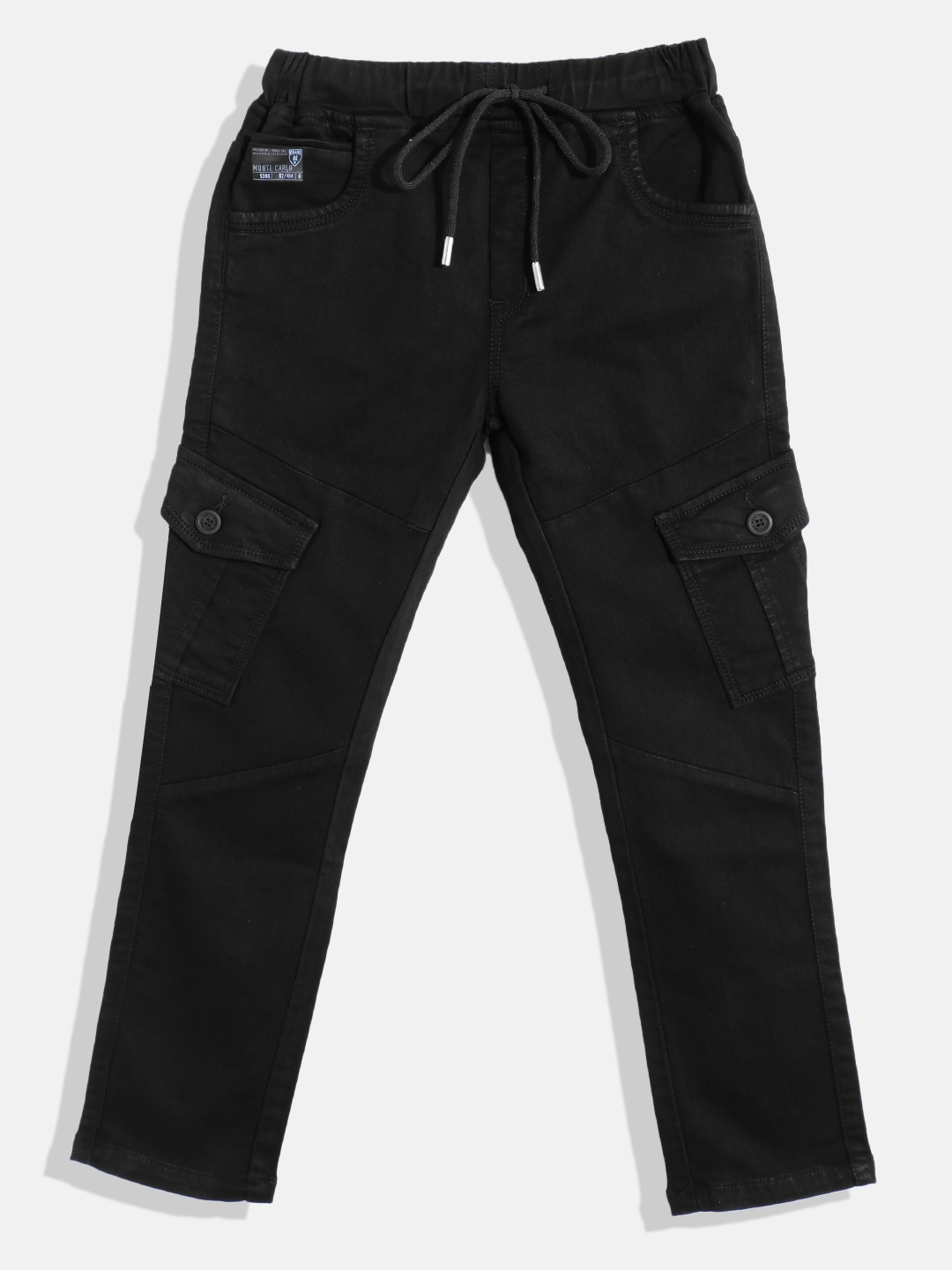 

Monte Carlo Boys Solid Track Pants, Black